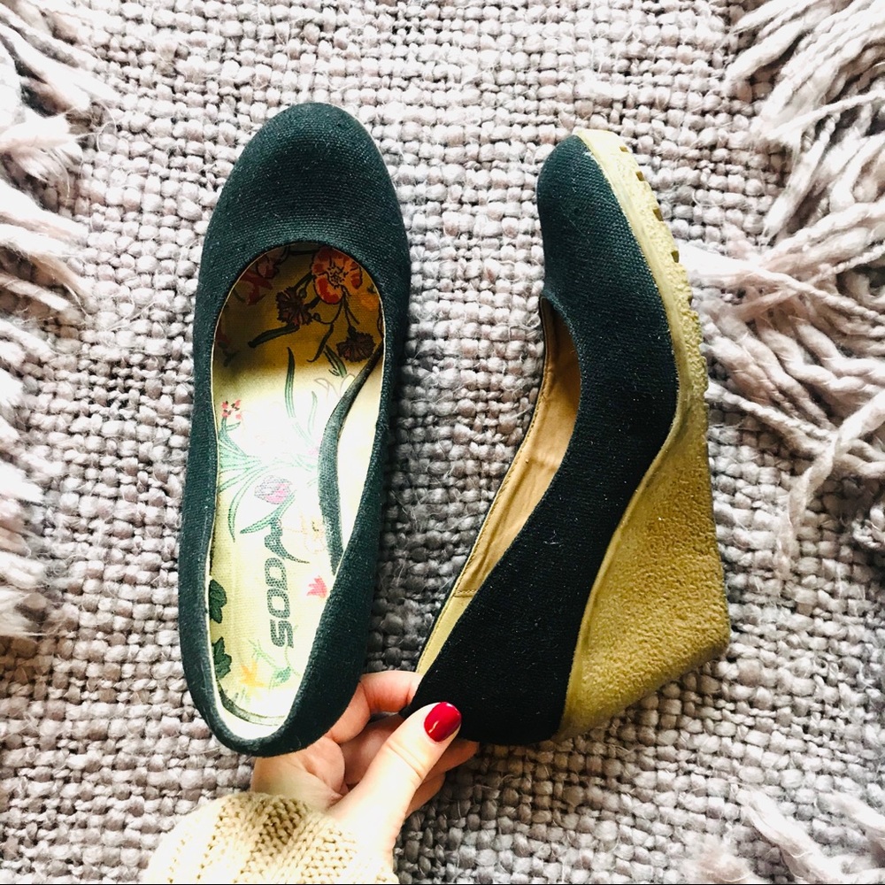 Wedge ballerinas Size 6